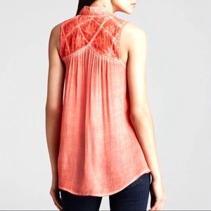 Free Poeple • coral tunic perfect for summer